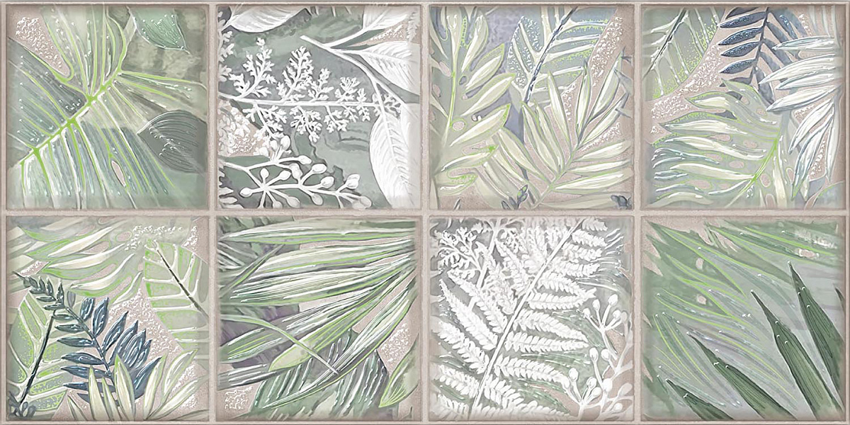Декор 31.5*63 MAIOLICA COLLAGE CREMA КЕРЛАЙФ. Фото №1